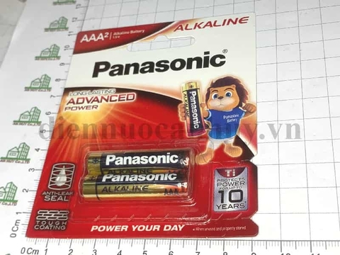 Pin tiểu 3 con A panasonic AAA đóng vỉ, loại xịn, 2 viên một vỉ loại nhỏ