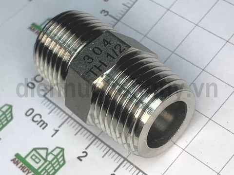 Kép đúc inox 304 xịn ống DN15 ren 21 1/2 inch