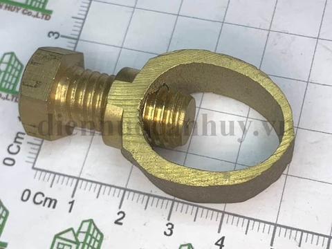 kẹp cọc tiếp địa quả trám dùng kẹp dây tiếp địa với cọc tiếp địa tròn