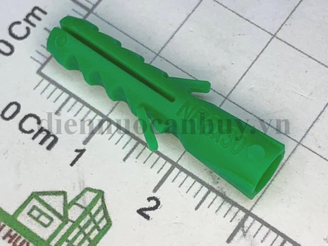 Tắc kê râu lắp đặt nội thất (xanh  xịn) (khoan 6 vít 5)