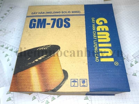 Dây hàn Mig CO2 Kim Tín Gemini GM-70S 15kg 1.0 mm