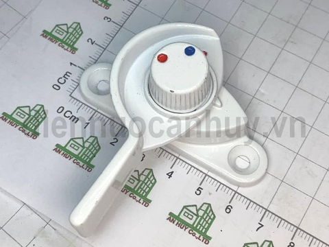 Khóa sò vặn cửa sổ - Màu trắng