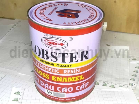Sơn dầu Lobster thái mầu Ghi bạch kim Platinum 9205 lọ 3 lít