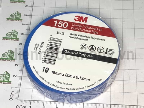Băng dính điện 3M to 20Y 20m mầu xanh dương
