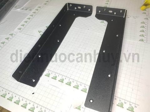 Pat (Bas) sắt bàn trang điểm, sơn đen cát 3 - 320x100x3mm