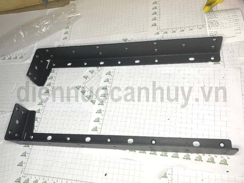 Pat (Bas) sắt bàn trang điểm, sơn đen cát, 440x100x3mm