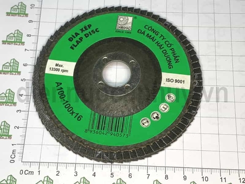 Đá nhám ráp xếp Hải Dương A100x100x16 mm mác xanh