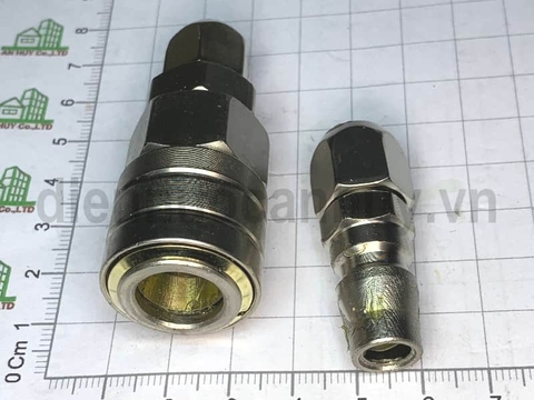 Bộ đầu nối nhanh khí nén OEM Z- SP30 + PP30 Thép mạ Tự động khóa một tay