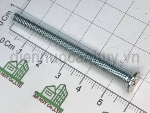 BL đầu côn 5x60 Bulong đầu bằng bake 4 cạnh