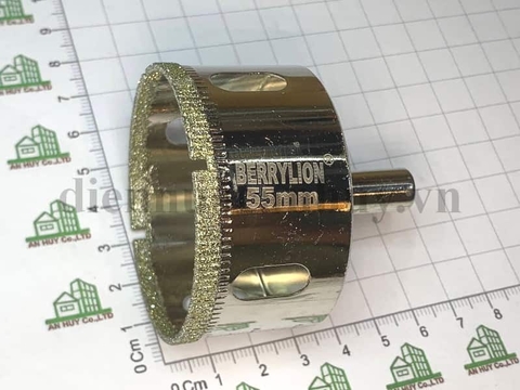 mũi khoan kính, khoét gạch phi 55 phù hợp lỗ khoét gạch cho ống ppr 40