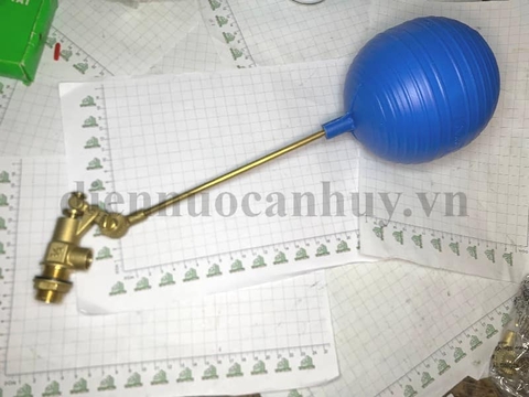 phao cơ bể nước ngầm, chất liệu bằng đồng loại dày dặn, thương hiệu Minh hòa Miha PN16, ren DN15 phù hợp lắp cho đường cấp nước ống 20