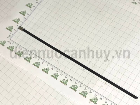 Dây rút inox 304 có nhúng nhựa đen 4.6x250 (100 sợi/bao) - giá đã bao gồm VAT