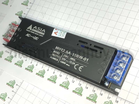 Nguồn hộp dài DC12V-12.5A/150W - asia NH12.5A