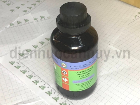 Cồn lạnh Ethanol CH3CH2OK Đức giang lọ 500ml (10 lọ/thùng)
