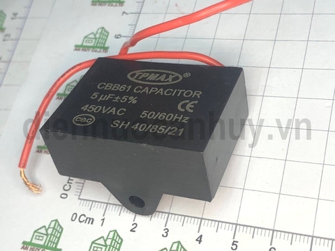 Tụ quạt dây Tpmax CBB61 5uf