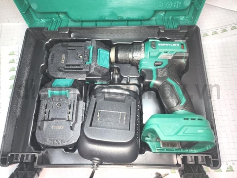Máy khoan pin Lithium không chổi than 21V BERRY (hộp gồm: pin + máy+ sạc)