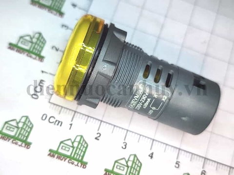 Đèn báo tủ điện schneider XA2 D22 màu vàng 220V AC XA2EVM8LC