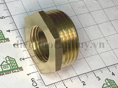 Cả rá đồng thau (lơ thu ren trong bé ren ngoài to) DN25/15 (dành cho ống 34/21mm)