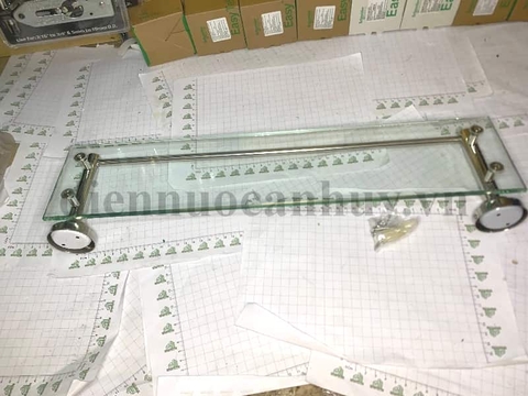 Kệ kính tròn dưới gương Kalong 60x12cm