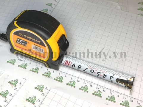 Thước bọc cao su cao cấp 7.5m  (12/72c ái/hộp/thùng) CB010475