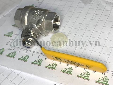 Van bi inox 304 tay gạt 2PC DN15 (1/2