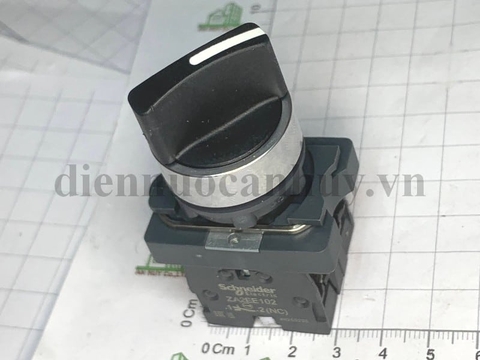 Công tắc xoay Schneider 2 vị trí, D22 tay nắm ngắn - tự giữ, 1NO+1NC - XA2AD25