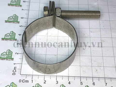 Đai xiết cổ dê bulong inox phi 50