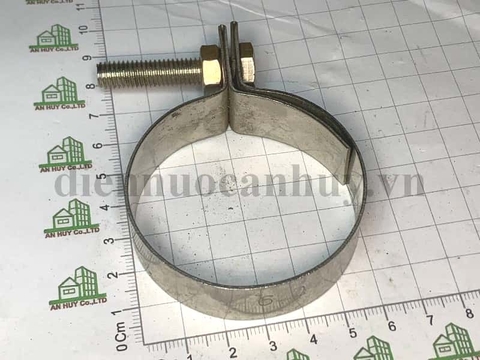 Đai xiết cổ dê bulong inox phi 60