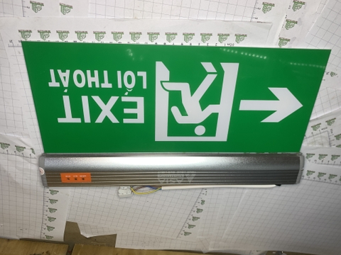 Đèn chỉ dẫn 1 mặt mica 3W Exit Lối Thoát hướng trái M-ET-01