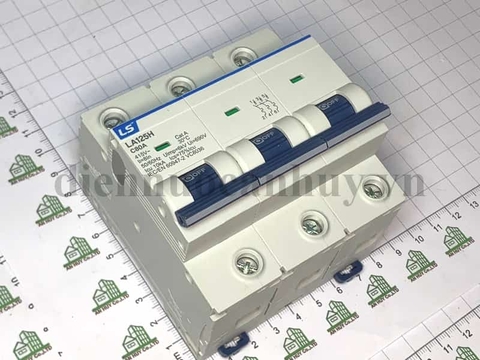 Áp tô mát LS MCB LA125H 3P 80A dòng ddienj phá hủy 10kA
