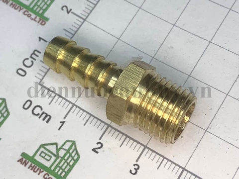 Nối đuôi chuột đồng ren Ngoài 13 ống 8 mm DN8 (1/4