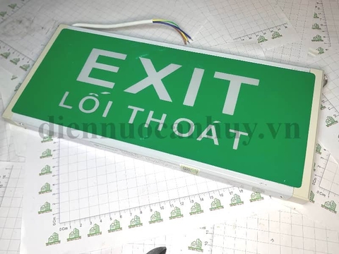 Đèn exit lối thoát 2 mặt có kiểm định Tuoning - E2W-20