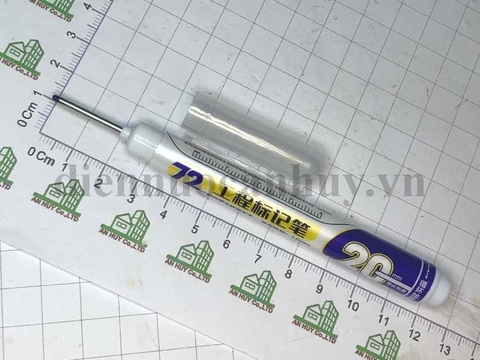 Bút lấy dấu kỹ thuật đầu nhỏ dài 2m màu xanh, chuyên dụng cho lỗ lấy dấu lỗ nhỏ