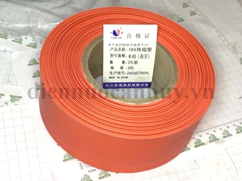 gen co 40 dành cho cốt 240  - đỏ  (25 m/cuộn)