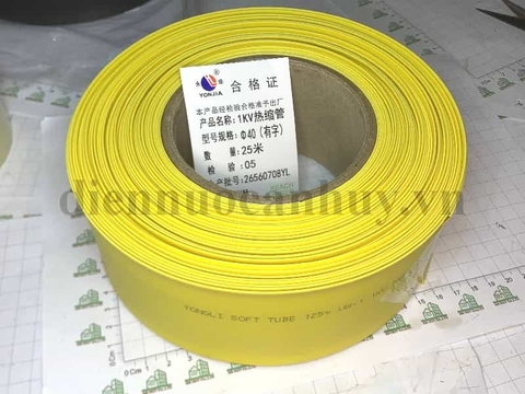 gen co 40 dành cho cốt 240  - vàng  (25 m/cuộn)