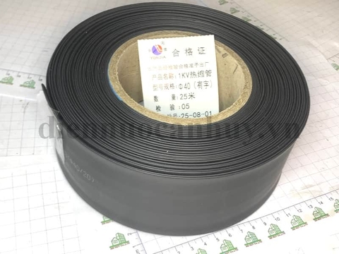 gen co 40 dành cho cốt 240  - đen  (25 m/cuộn)