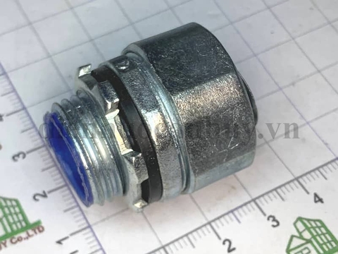 Đầu nối ruột gà lõi thép với hộp điện D20 1/2