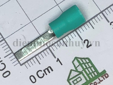 Cốt dẹt cỡ 2.5mm2 có thể dùng cho dây 2.5 và dây 1.5 mầu xanh ngọc DBV2-14