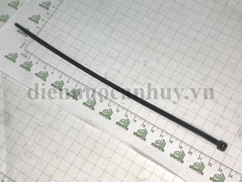 Dây thít nhựa mầu đen, dài 25 cm bản rộng 5mm