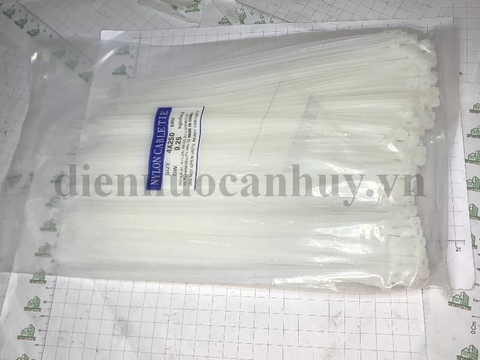 Dây rút 25P (4x250) trắng túi 250g (dây thít nhựa)