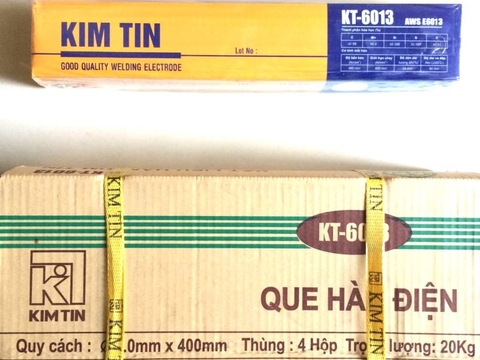 Que hàn sắt kim tín KT 6013 đường kính 4.0mm