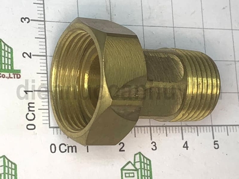 Rắc co chân đui đồng hồ nước đồng