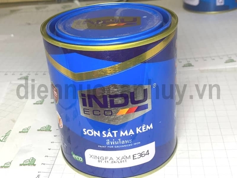Sơn sắt mạ kẽm indu 750ml mầu Xingfa Xám lông chuột E364