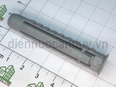 Tắc Kê Nhựa 10mm (Nở Nhựa) Siêu Bền R10x60 - Dùng Cho Vít 6-8mm dài