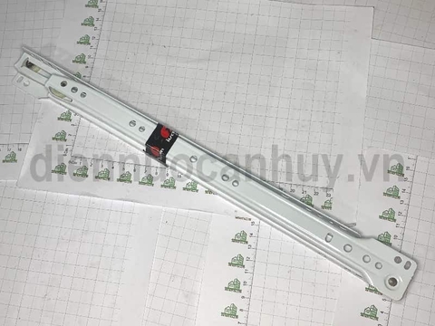 Thanh ray trượt đơn sắt sơn tĩnh điện trắng dài 35 cm
