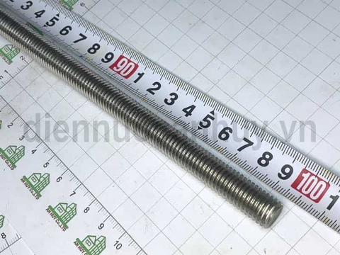 Thanh ren inox 304 xịn M12x1m