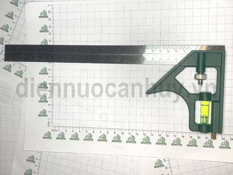 Thước đo góc kết hợp nivo cân nước dài 30 cm Berrylion