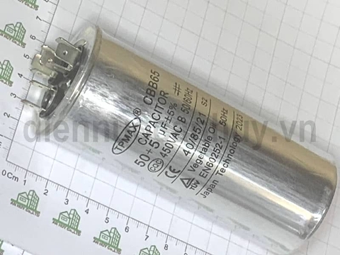 Tụ kép điều hòa TPmax 50+5 uf (đủ thông số kỹ thuật)