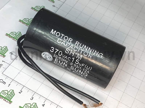 Tụ máy bơm 15 uf đen nhỏ 370V