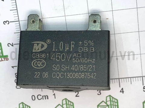 Tụ quạt dàn lạnh điều hòa rắc cắm 1.0 uf